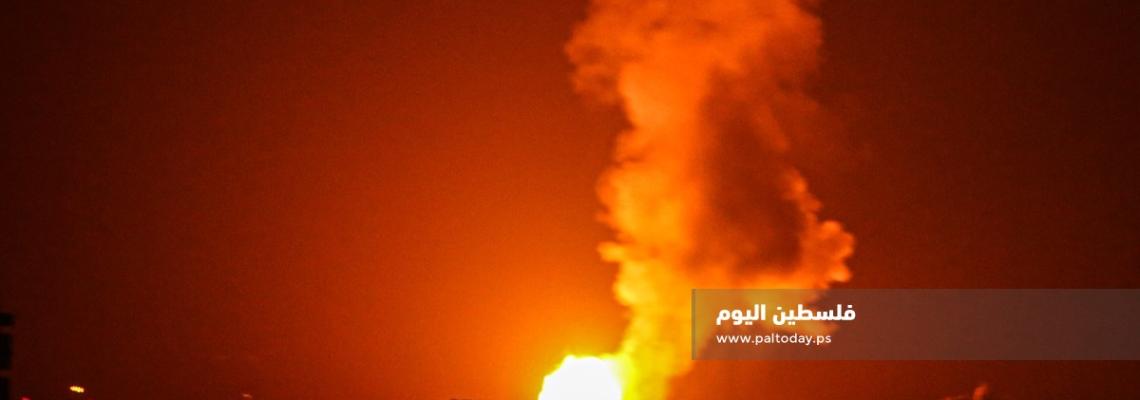 قصف صهيوني يستهدف محيط موقع ‫‏عسقلان في بيت لاهيا شمال قطاع ‫‏غزة‬