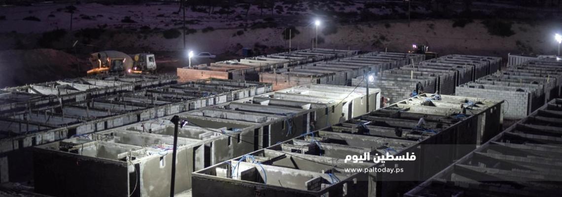 العمل على قدم وساق لتدشين مستشفى الحجر الصحي فى مدينة رفح جنوب قطاع غزة 