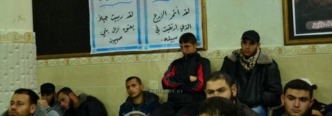 الجهاد بغزة تنظم حفلاً تأبينياً للشهيد القائد "ماجد الحرازين" بمسجد الفضيلة في مدينة غزة