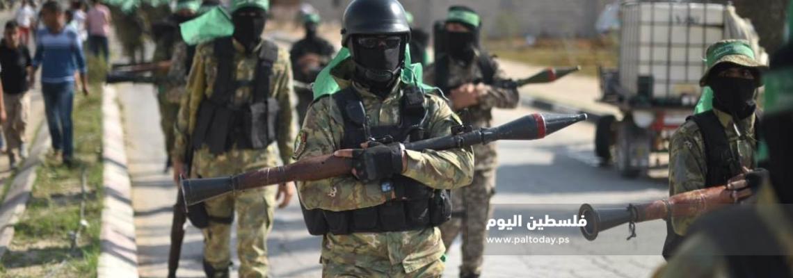 مسير عسكري لكتائب القسام فى ذكرى عملية حد السيف خانيونس