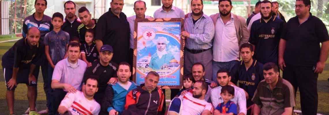 بالصور : منتدى الممرض يقيم بطولة "الشهداء" الكروية فى خانيونس