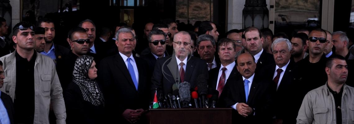مؤتمر رئيس الحكومة الفلسطينية د. رامي الحمدلله لدى زيارته غزة