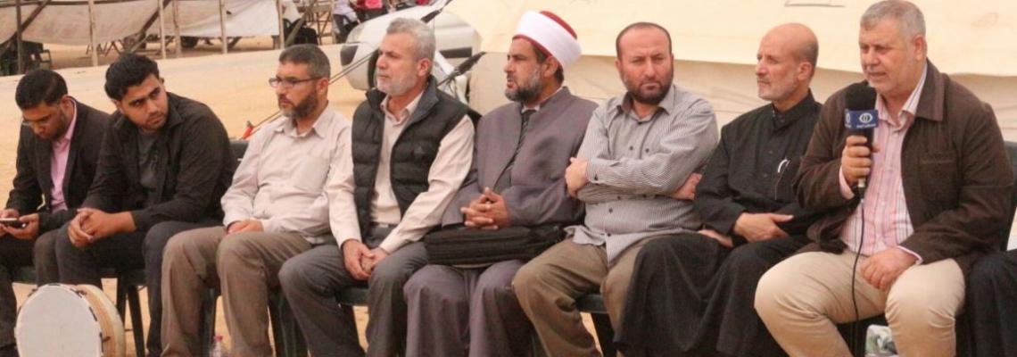 اللجنة الدعوية لحركة الجهاد تنظم  لقاء دعوي لدعم مسيرة العودة