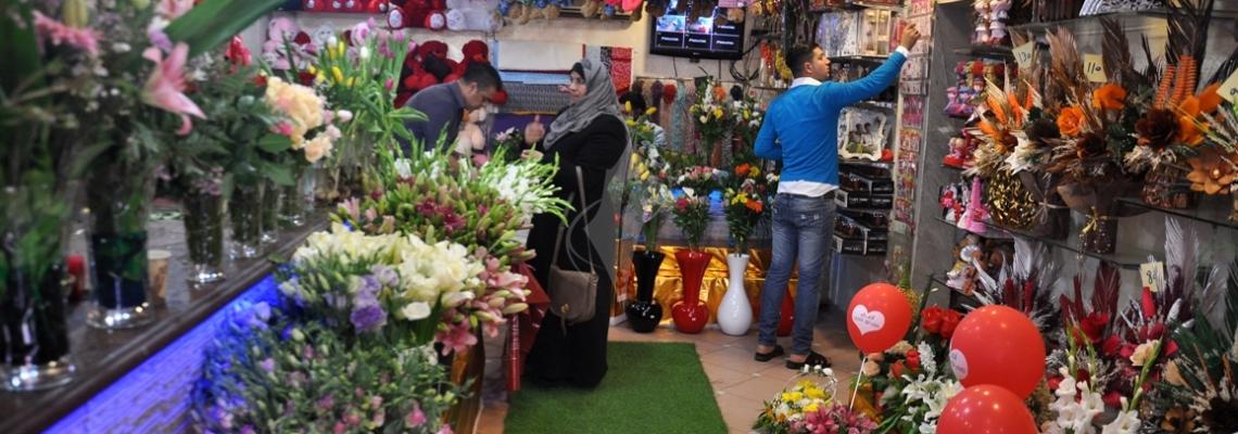 استعدادات محلات الورد بغزة ليوم الأم