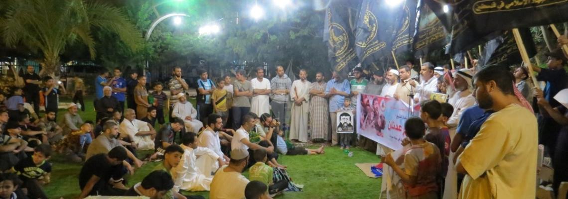 بالصور:الجهاد برفح تنظم وقفة احتفالية إحتفاءا بإنتصار الشيخ خضرعدنان