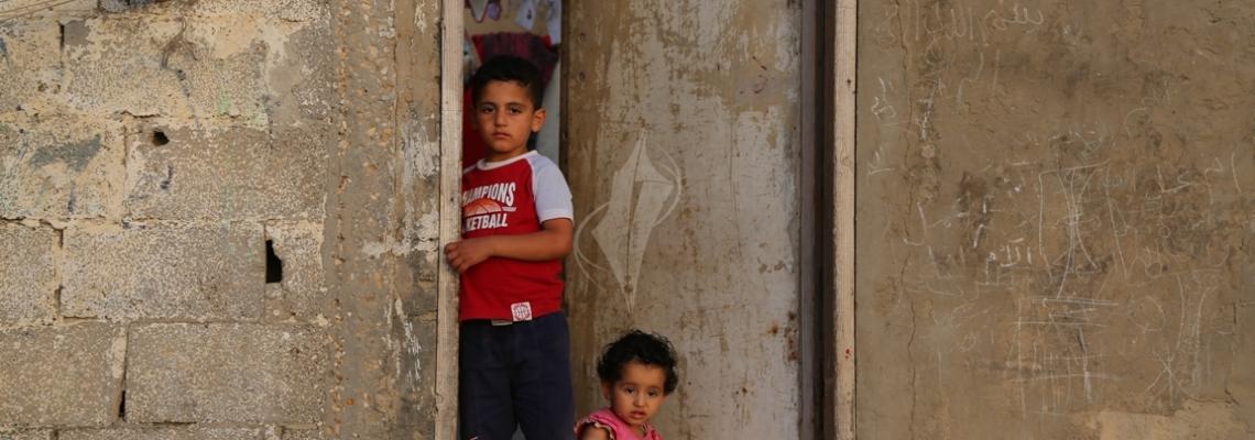 بالصور:أطفال مخيم الشاطئ تعبير حقيقي عن النكبة الفلسطينية