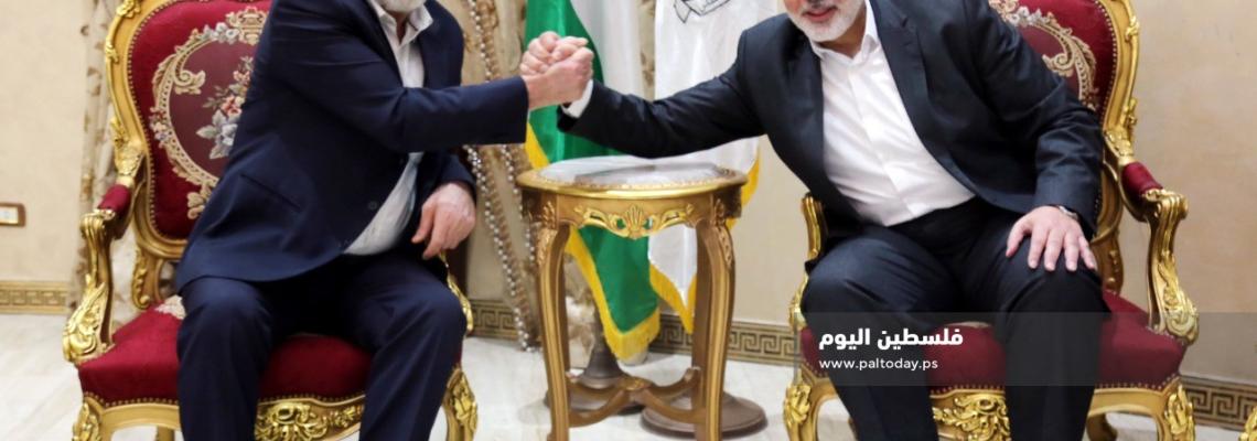 لقاء يجمع النخالة وهنية في القاهرة