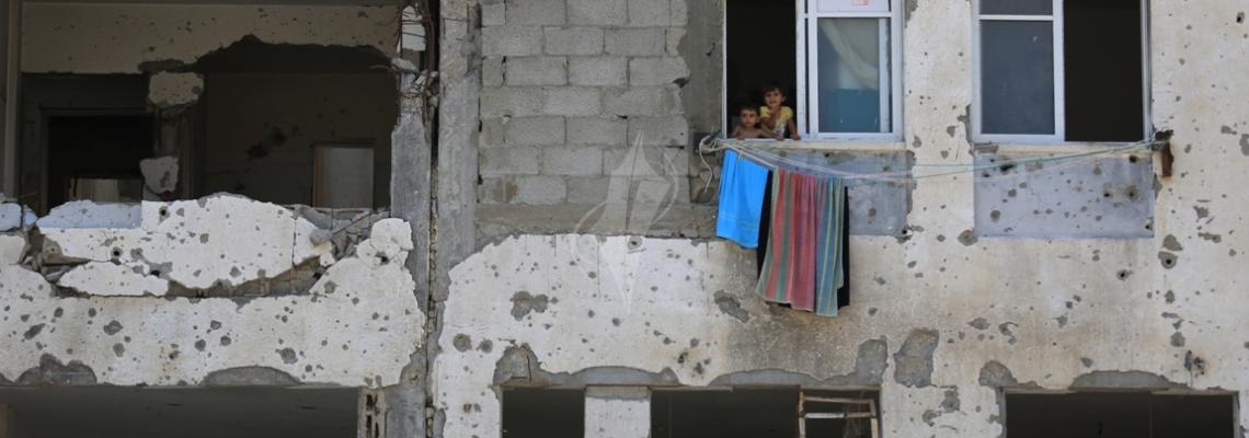 بالصور:جانب من ابراج الندى شمال قطاع غزة المدمرة فى الحرب الاخير على غزة