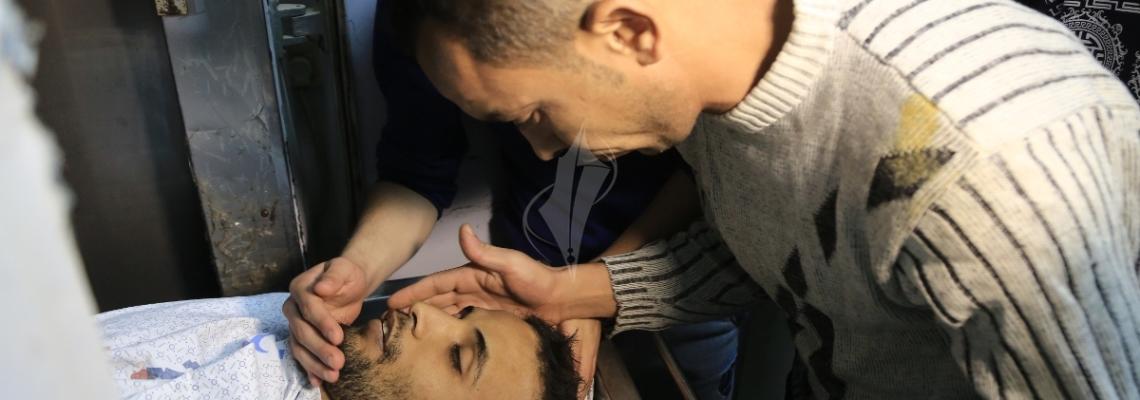 بالصور:شهيد برصاص قوات الاحتلال شرق مخيم البريج وسط القطاع