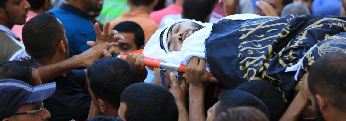 بالصور:حركة الجهاد تشيع الشهيد صامد حجاج من حى الشجاعية