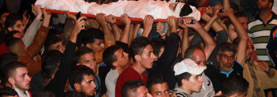 بالصور: تشييع جثماني الشهيدين الفتى احمد كميل والشاب قاسم سباعنة من بلدة قباطية جنوب جنين.عدسة:ثائر ابو بكر