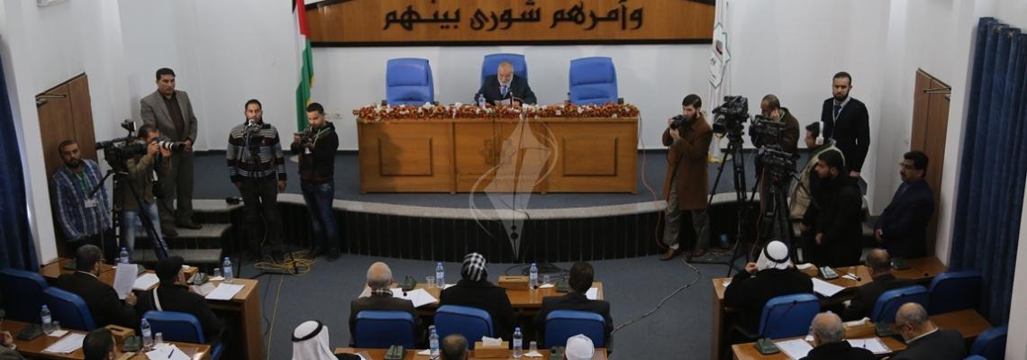 بالصور:بمشاركة نواب من فتح لأول مرة.. جلسة خاصة للتشريعي حول رفع الحصانة عن النواب