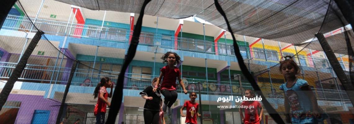 مخيمات الأونروا الصيفية للأطفال فى قطاع غزة