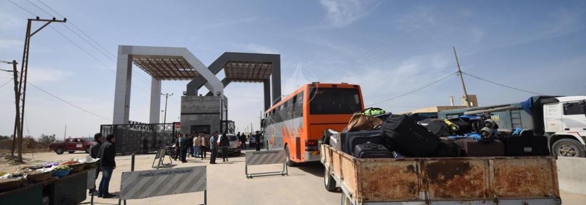 "فتح معبر رفح ليومين متتاليين لسفر الحالات الانسانية