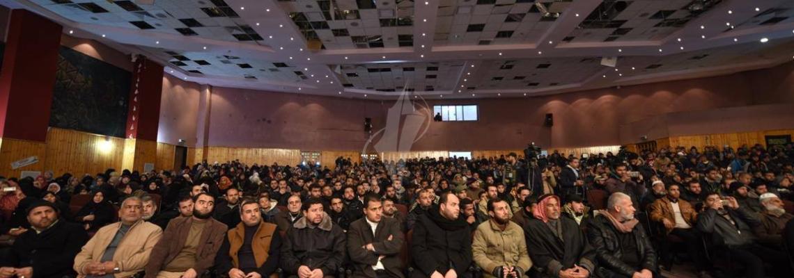 بالصور : حركة الجهاد تنظم مؤتمر شعبى نصرةً للقدس فى خانيونس