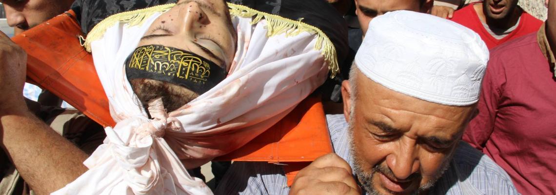بالصور.. تشييع جثمان الشهيد ضياء التلاحمة في الخليل