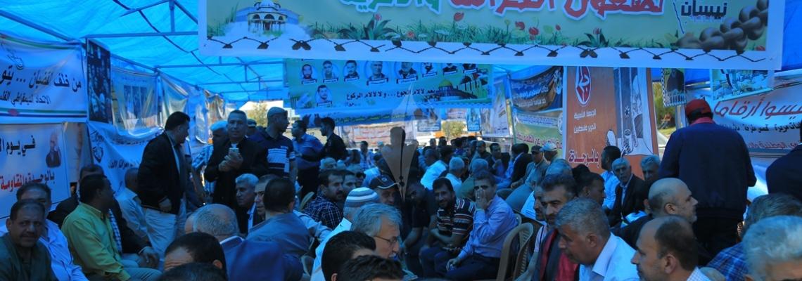 بالصور:مسيرة في ساحة السرايا وسط مدينة غزة تضامناً مع الأسرى في سجون الاحتلال