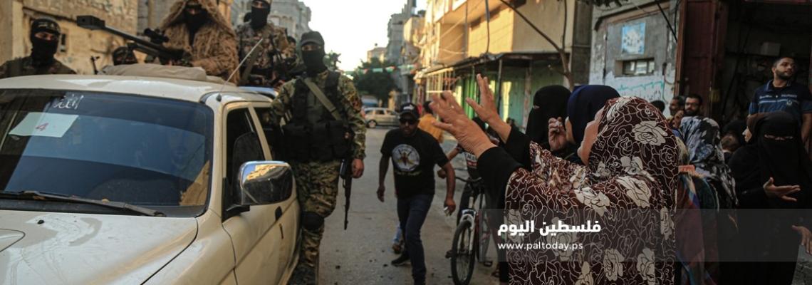سرايا القدس لواء الوسطى تنظم عرضاً عسكري في ذكرى انطلاقة الجهاد الإسلامي