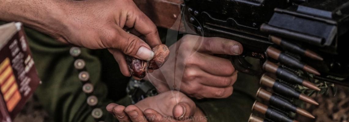 إفطار رمضاني لمقاومين من كتائب المجاهدين على الثغور