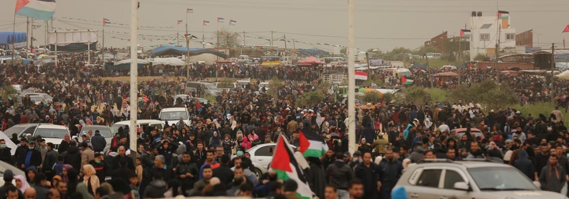 مليونية العودة والأرض شرق قطاع غزة