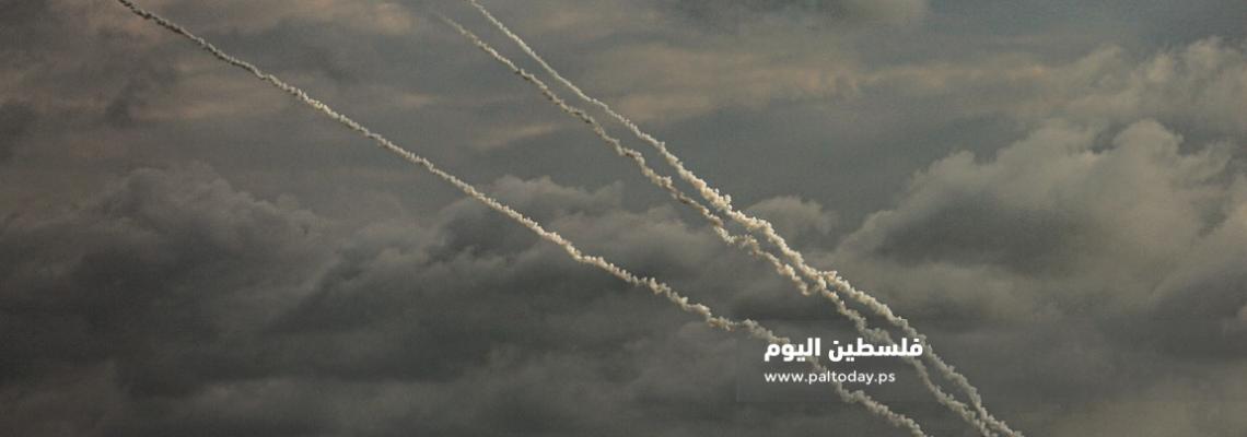 سرايا القدس تواصل اطلاق الرشقات الصاروخية باتجاه مغتصبات العدو في غلاف غزة