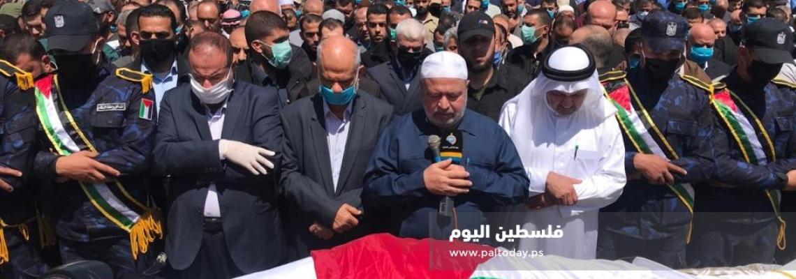 جنازة عضو المكتب السياسي لحركة حماس الراحل أحمد الكرد في دير البلح وسط قطاع غزة
