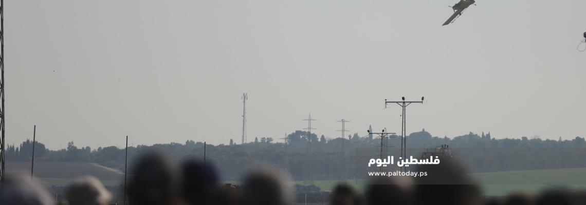 طائرات الاحتلال ترش المبيدات السامة على الأراضي الزراعية شرق قطاع غزة