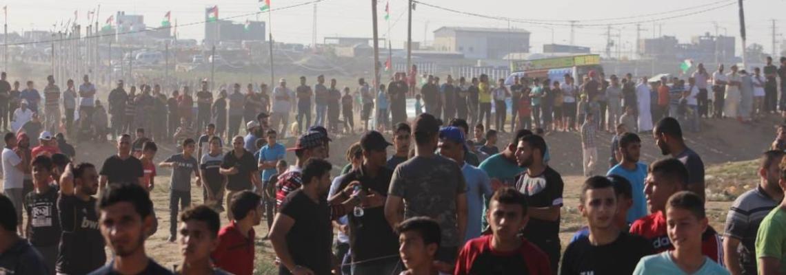 مسيرات العودة جمعة مجزرة وادي الحمص شرق قطاع غزة