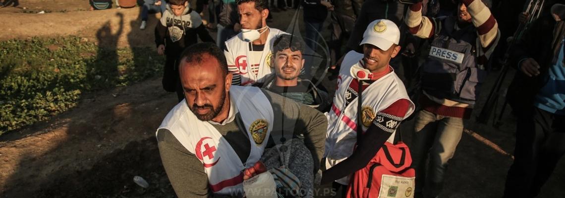 جماهير حاشدة تشارك في الجمعة الـ 39 لمسيرة العودة على حدود غزة