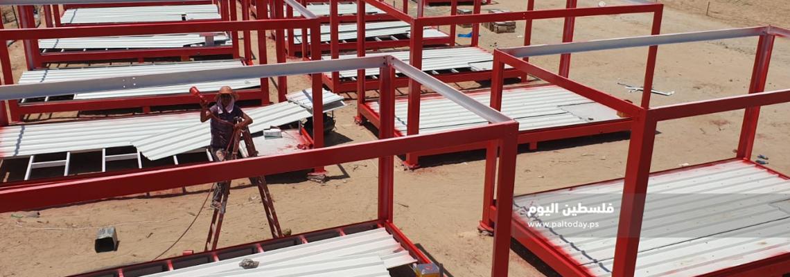 البدء بإنشاء مستشفى ميداني في دير البلح لاستقبال العائدين الى قطاع غزة