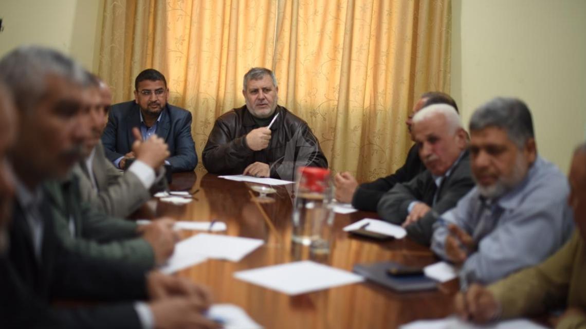بالصور:القوى الوطنية و الاسلامية تعقد اجتماعاً لمناقشة أوضاع مخيم اليرموك