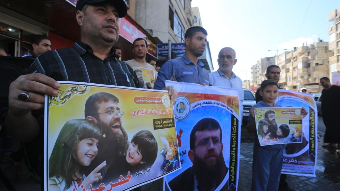 بالصور:الجهاد ومهجة القدس تنظمان وقفة اسنادية مع الشيخ عدنان غرب غزة