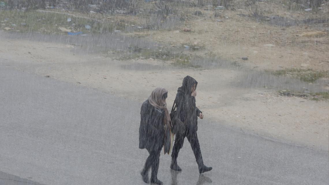 بالصور: تساقط رشقات من الثلوج على مدينة رام الله . تصوير: حذيفة سرور