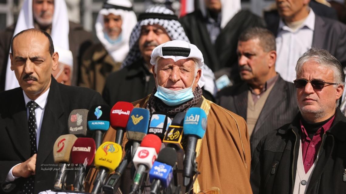 مؤتمر بغزة للهيئة العليا لشؤون العشائر لعرض رسالتهم للمجتمعين في القاهرة