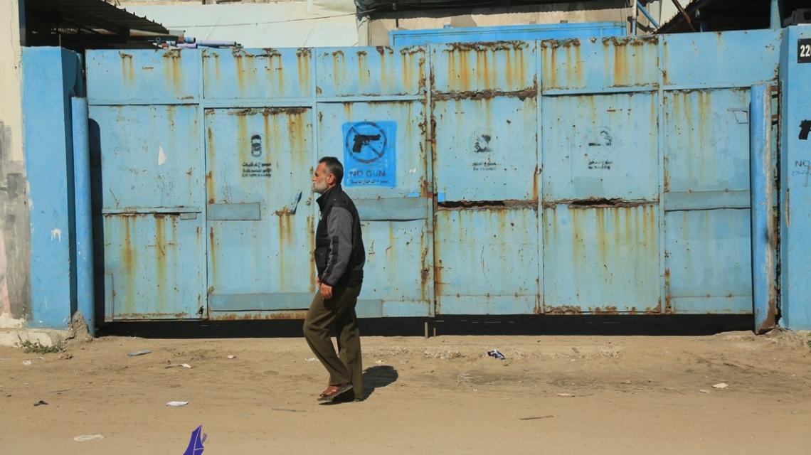 اغلاق مراكز الاونروا في قطاع غزة احتجاجًا على توحيد الكابونة