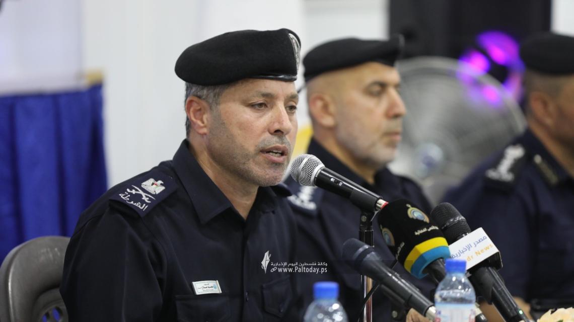 لقاء تفاعلي لقائد الشرطة في غزة اللواء محمود صلاح مع نخبة من الإعلاميين والأعيان المجتمعية