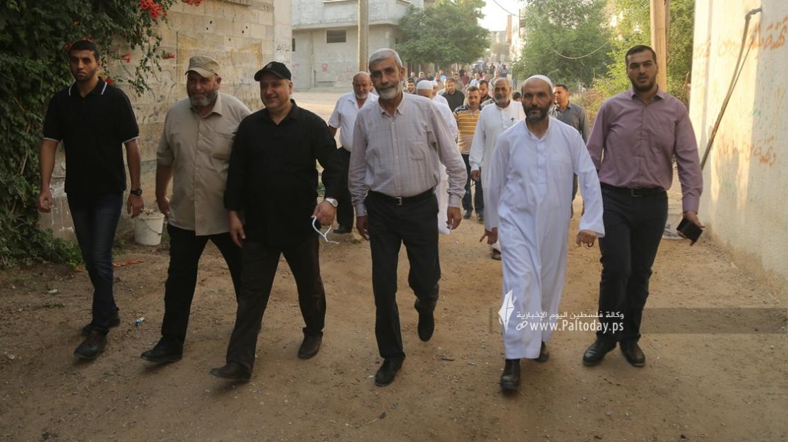 بالصور:زيارة الجهاد الإسلامي وسرايا القدس لمنازل عوائل شهداء معركة سيف القدس في عيد الأضحى المبارك