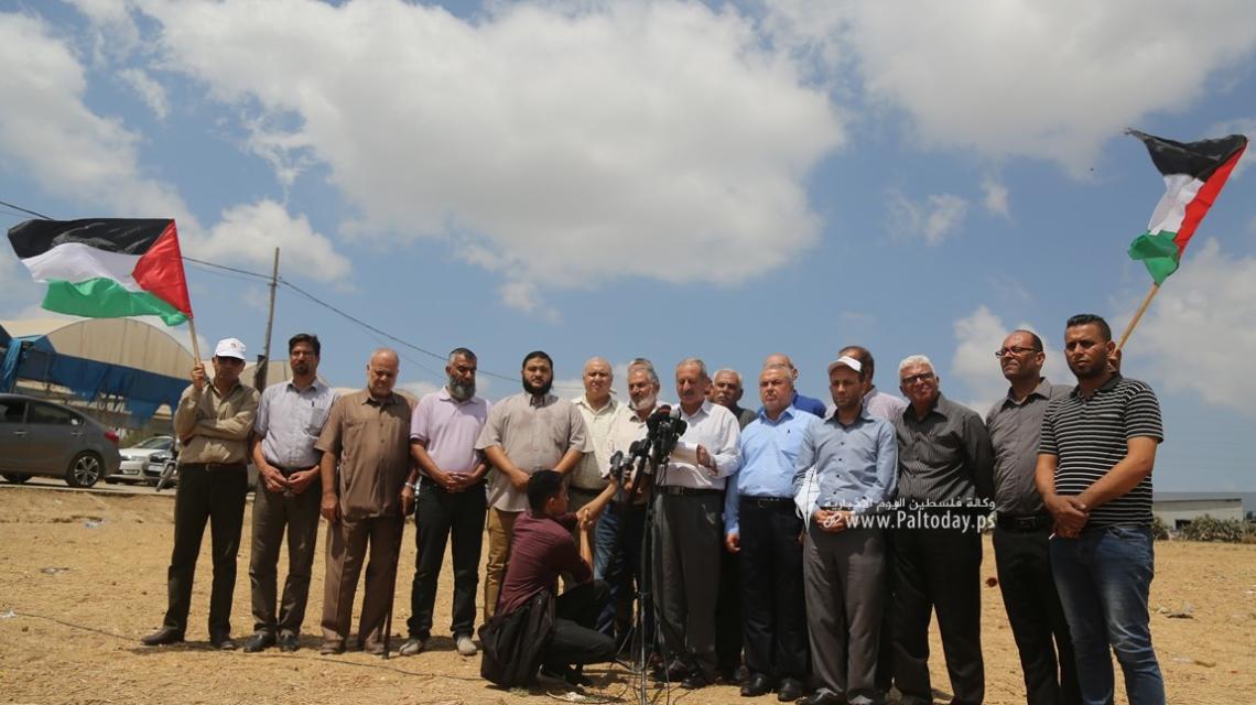 بالصور:مؤتمر القوى والفصائل الفلسطينية أقيم شرق ملكة بغزة تعقيباً على العدوان الإسرائيلي على قطاع غزة