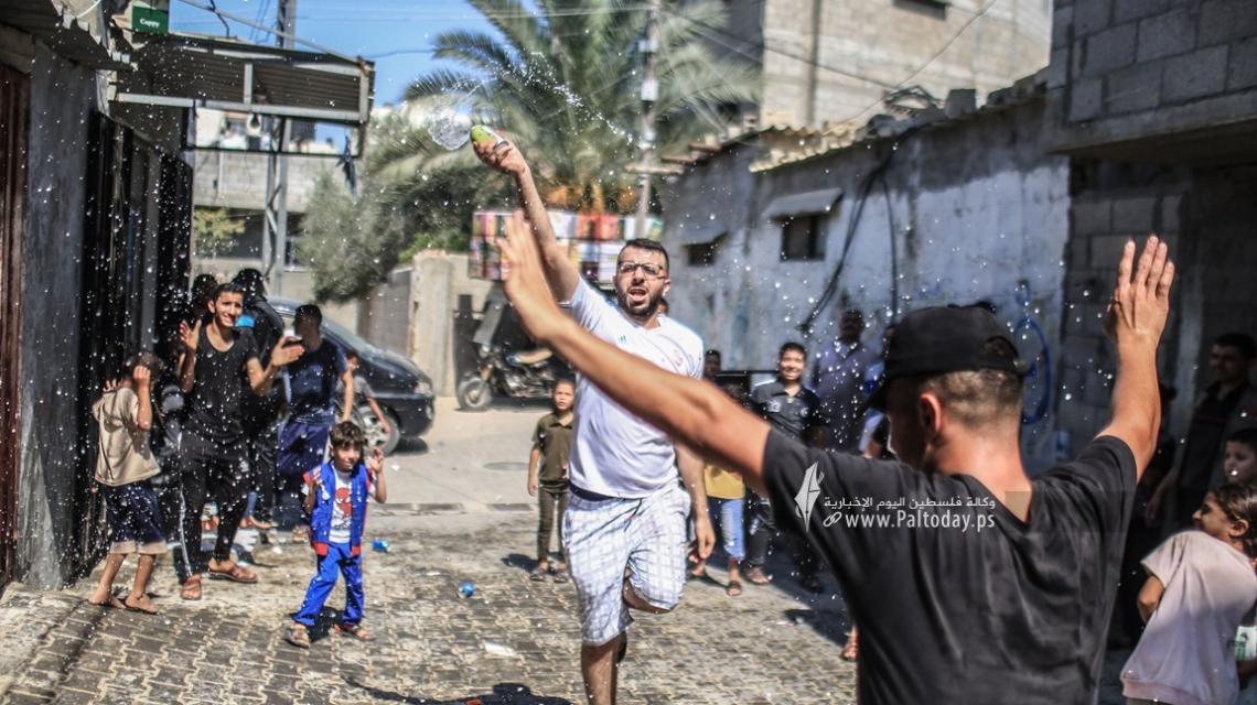 أجواء فرحة النجاح بالتوجيهي بخان يونس