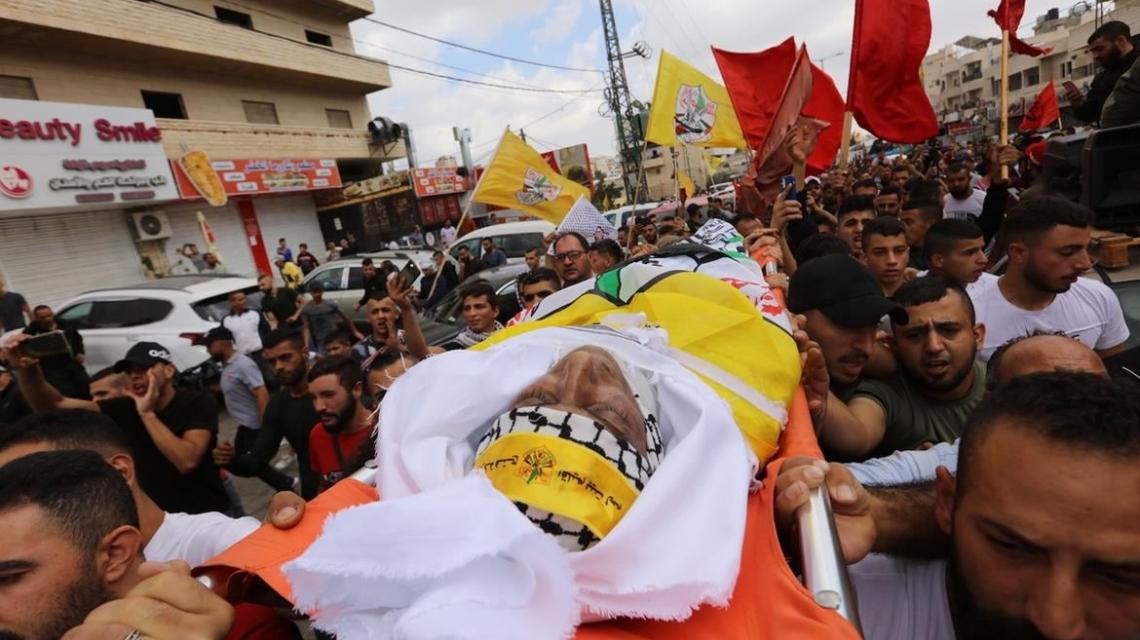 بالصور:وداع وتشييع جثمان الشهيد الأسير حسين مسالمة في مدينة بيت لحم