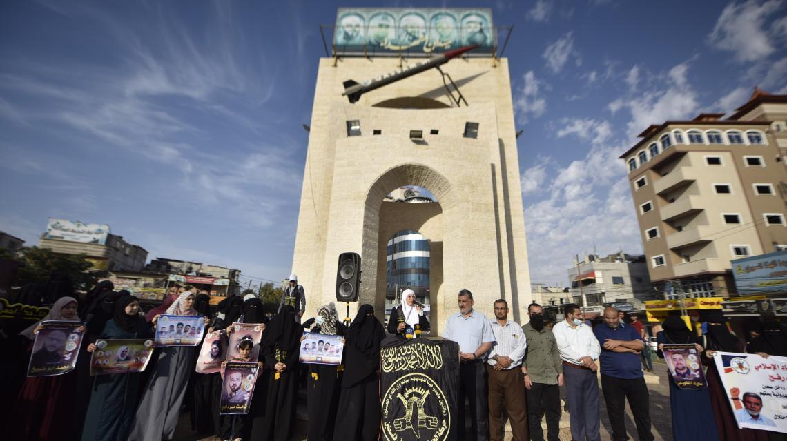 العمل النسائى لحركة الجهاد فى رفح ينظم وقفة دعماً واسناداً للأسرى