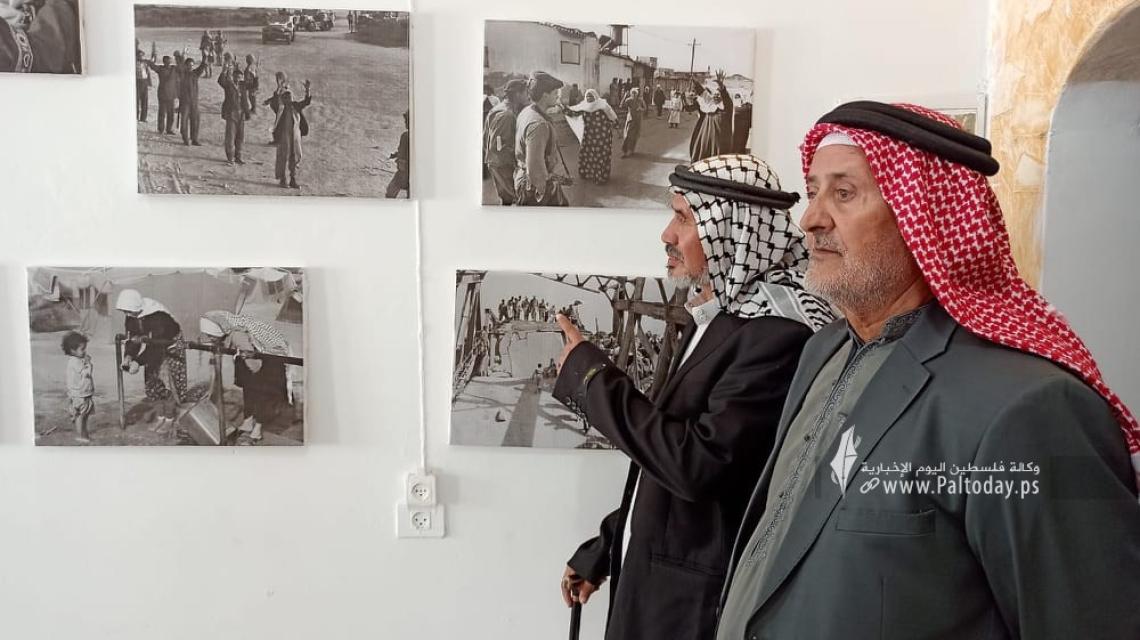 دائرة شؤون اللاجئين برفح تفتتح معرضًا للصور بذكرى وعد بلفور.