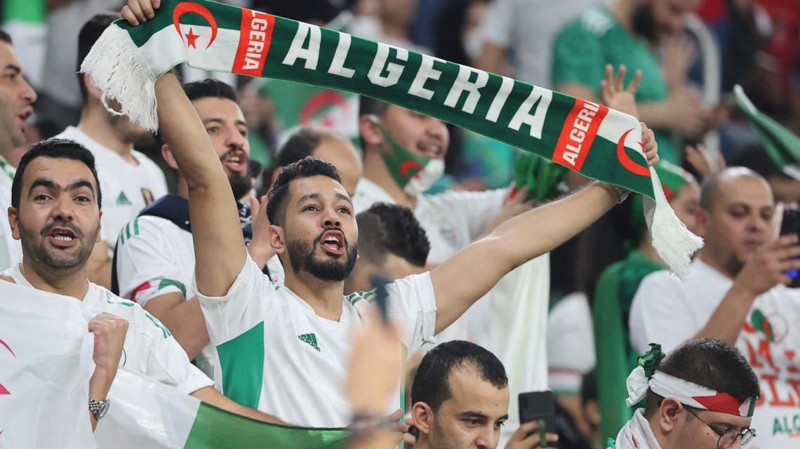 جماهير غفيرة في مباراة الجزائر وقطر ضمن مباريات نصف نهائي كأس العرب 2021