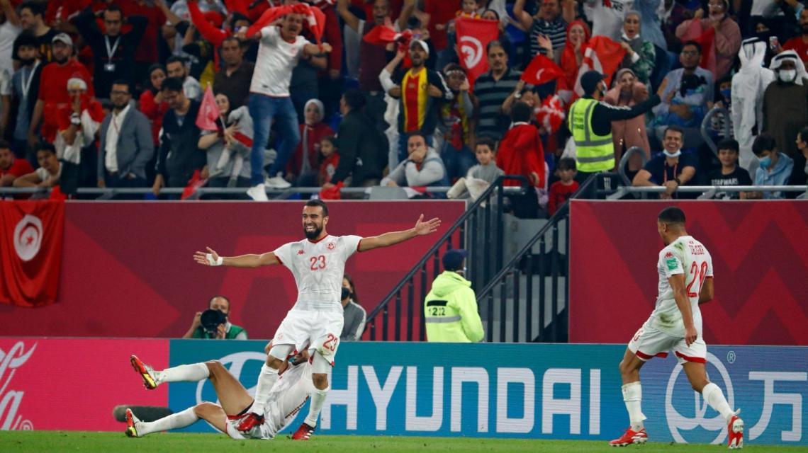 تونس تتأهل لنهائي كأس العرب 2021 بعد فوزها على منتخب مصر بالوقت القاتل