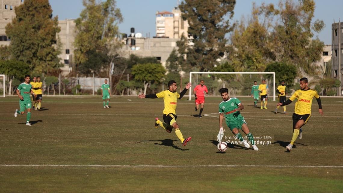 بالصور: تعادل اتحاد الشجاعية وشباب جباليا في منافسات بطولة دوري الدرجة الممتازة