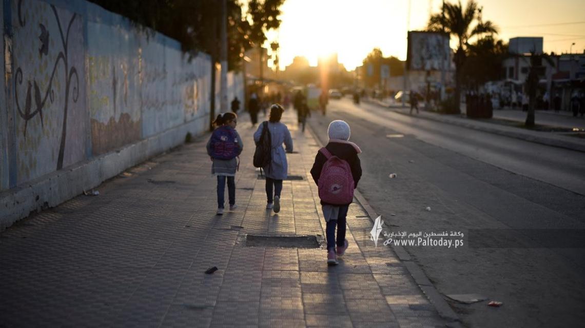 بالصور: انتظام الدراسة في مدارس محافظات قطاع غزة مع بدء الفصل الدراسي الثاني للعام 2021 - 2022