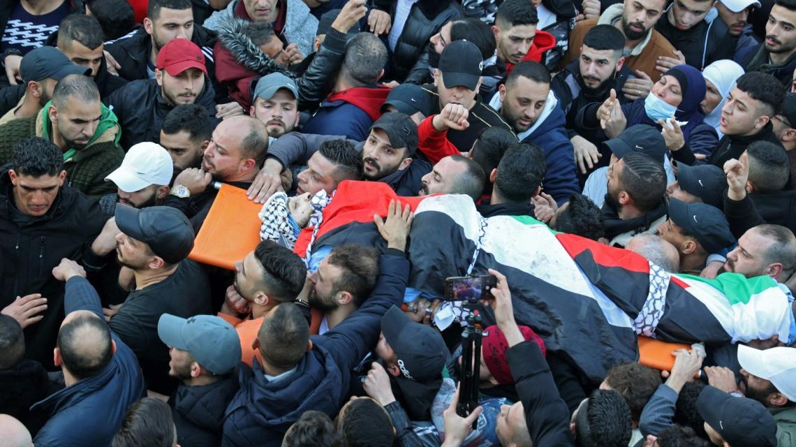 بالصور: من جنازة تشييع شهداء  عملية نابلس