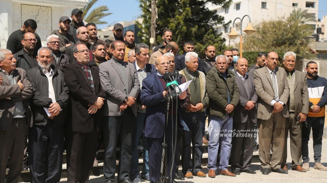 بالصور: وفقة للقوى الوطنية الإسلامية للتنديد بمؤتمر العار في النقب