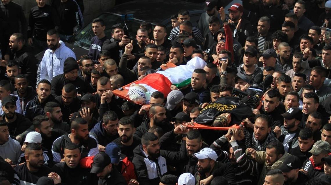 بالصور: جنازة شهيدي جنين عبد الله الحصري وشادي نجم