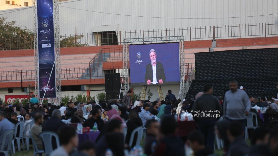 بالصور : مهرجان بسيف القدس نمضي تكريماً لعوائل شهداء سيف القدس بذكرى يوم القدس العالمي